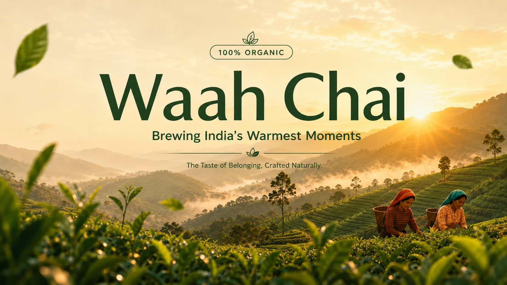 Waah Chai — Packaging Design packaging & visual design mockup 1 by Raghav Chopra